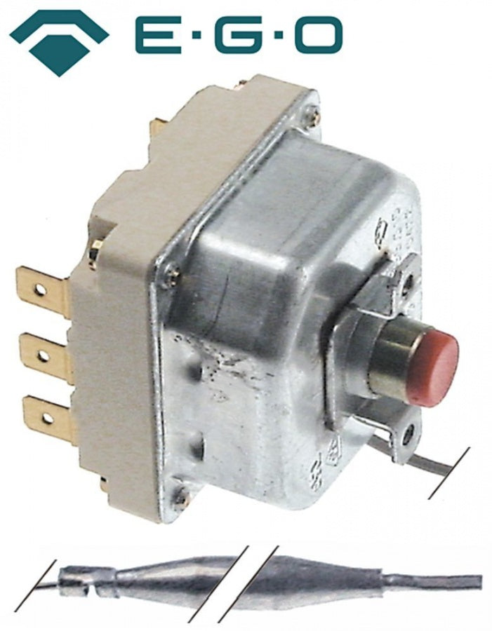Termostat de siguranta 350°C, cu 3 contacte 20 A, bulb ø 6 x 157 mm, capilar 940 mm - 375571