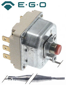 Termostat de siguranta 350°C, cu 3 contacte 20 A, bulb ø 6 x 157 mm, capilar 940 mm - 375571