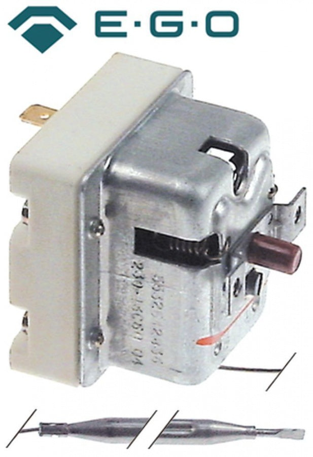 Termostat de siguranta 230°C, contact 20 A, bulb ø 6x87 mm, lungime tub capilar 890 mm, EGO 55.32542.836 - 375575