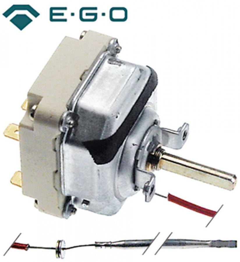 Termostat friteuza 60-185°C, 3 contacte 16 A, bulb ø 4 x 229 mm, capilar 1200 mm - 375576