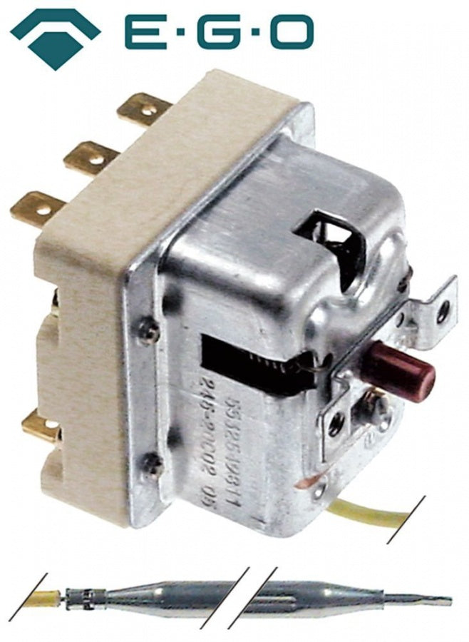 Termostat de siguranta trifazic 245°C, contacte 20 A, bulb ø 6 x 87 mm, lungime capilar 2700 mnm - 375578