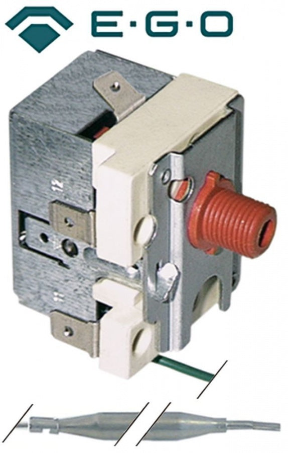 Termostat, 147°C, 1 contact, 16 A, senzor ø 6 mm, lungime senzor 77 mm, lungime tub capilar 1860 mm - Cod 375591