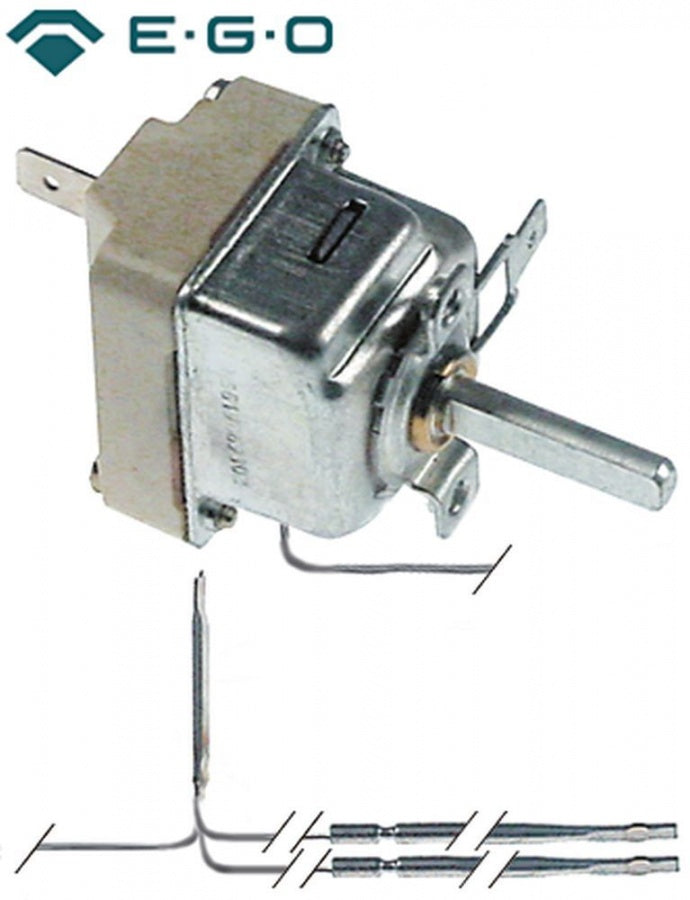 Termostat cu 2 sonde 71-303°C, 1 contact, 16 A, senzor ø 3 x 114 mm, capilar 1230 mm - 375595