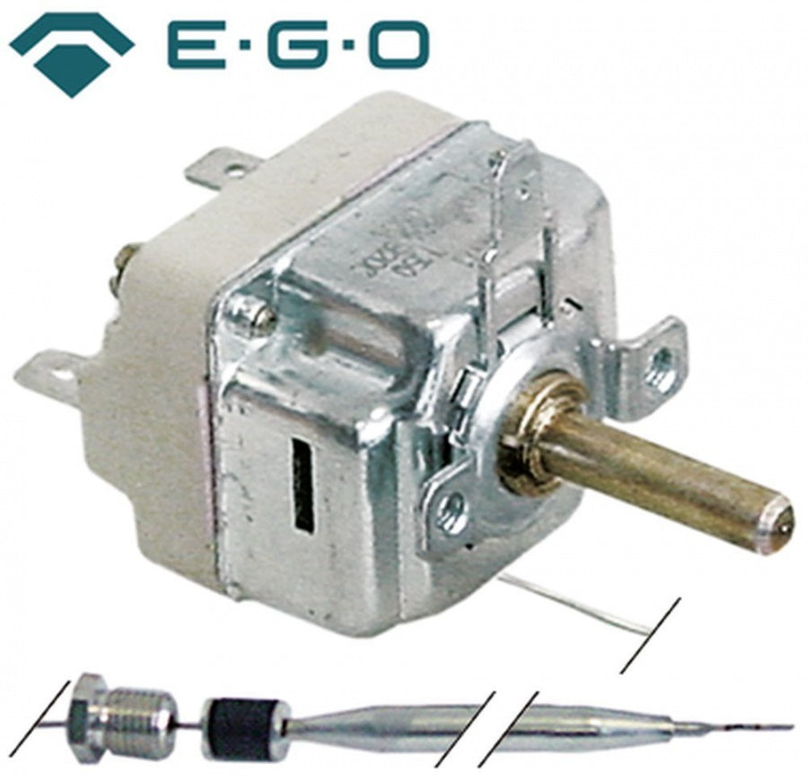 Termostat 50-265°C, contact 16 A, senzor ø 3 x 219 mm capilar 900 mm, EGO 55.19052.832 - 375608