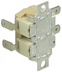 Termostat de contact, 180°C, 2 contacte, 16 A, 2 orificii, distanta orificii de fixare 34 mm - Cod 375611