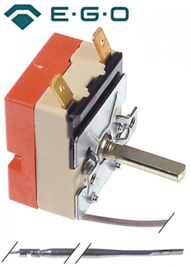 Termostat 54-324°C, contact 16 A, senzor ø 3,03 x 147 mm, lungime capilar 1270 mm - 375612
