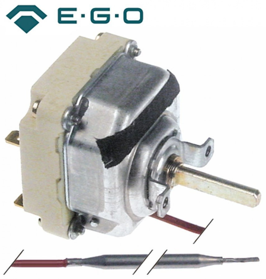 Termostat trifazic 100-340°C, 3 contacte 16A, dimensiuni bulb ø 6 x 75 mm, capilar 870 mm, EGO 55.34062.803 - 375614