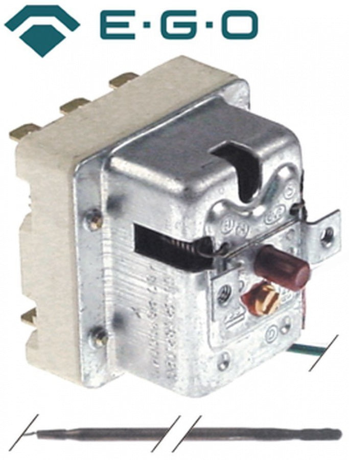 Termostat de siguranta 480°C, 3 contacte, bulb ø 4 x 230 mm, capilar 890 mm, pentru cuptor, EGO 55.32582.020 - 375627