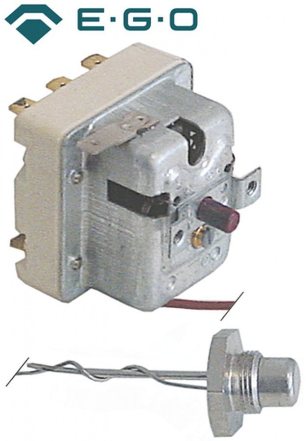 Termostat de siguranta 300°C, 1 contact 20 A, senzor M14, ø 11 mm, lungime tub capilar 900 mm - 375635