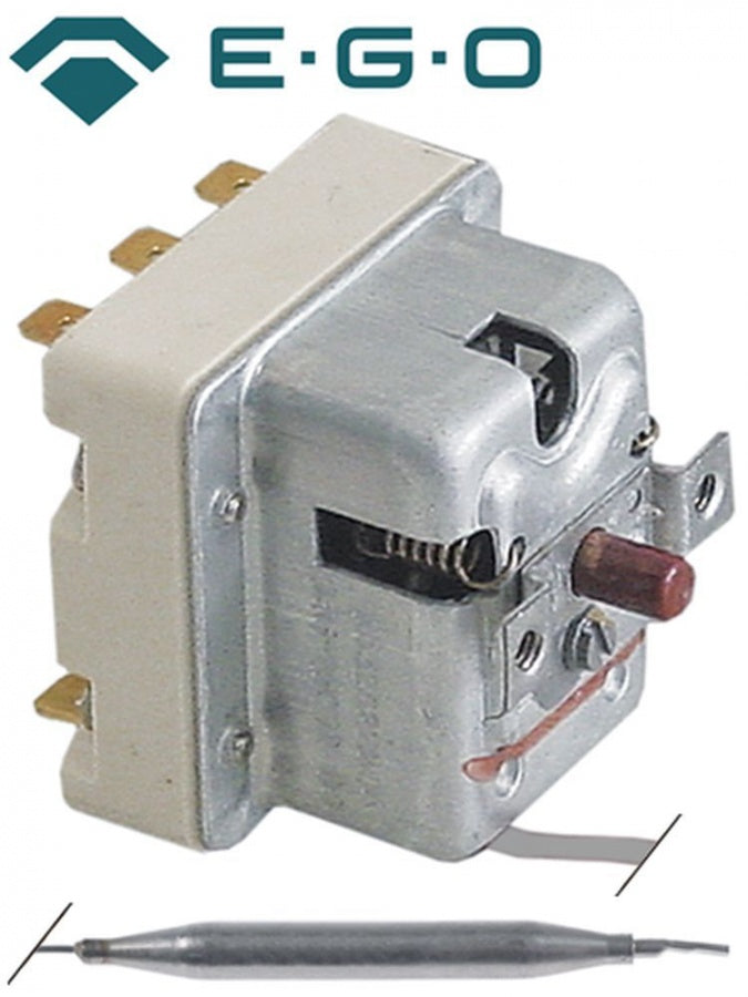 Termostat de siguranta 140°C, 3 contacte 20 A, senzor ø 6 x 88 mm, lungime tub capilar 890 mm, EGO - 375668