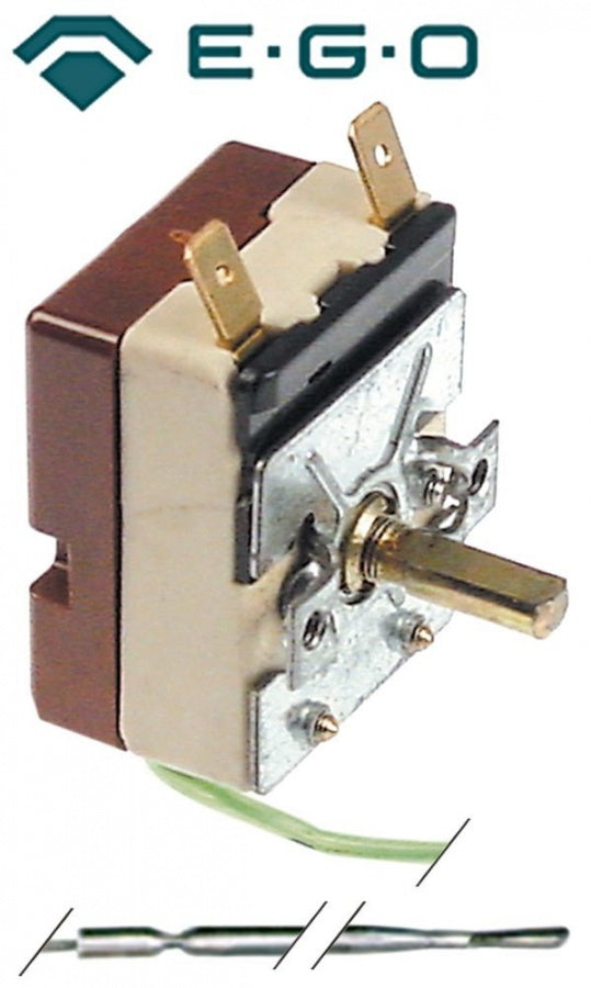 Termostat friteuza 100-195°C, 1 contact, 16 A, dimensiuni bulb ø 4 x 157 mm, capilar 2250 mm - 375677