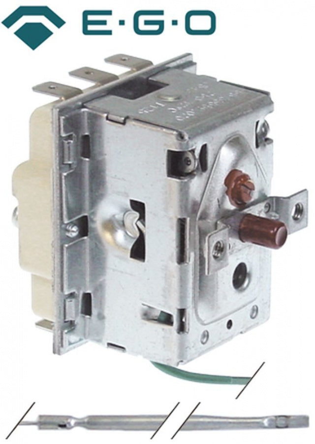 Termostat, 250°C, 3 contacte, 20 A, senzor ø 3,1 mm, lungime senzor 307 mm, lungime tub capilar 710 mm - Cod 375698