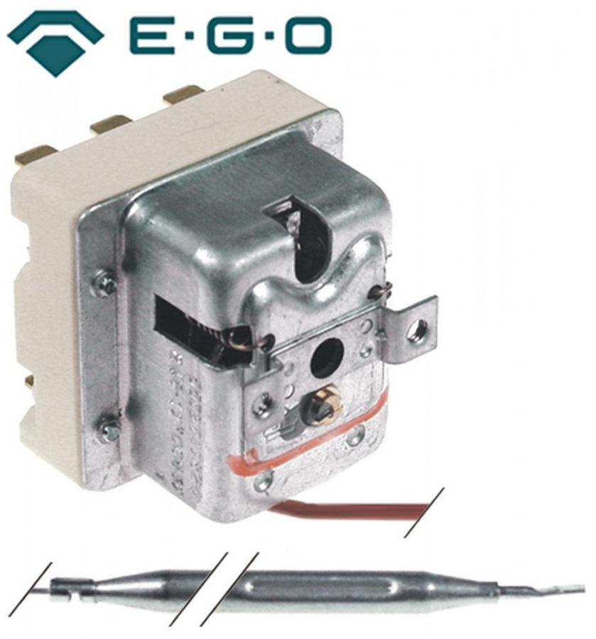 Termostat, 246°C, 3 contacte, 20 A, senzor ø 6 mm, lungime senzor 79 mm, lungime tub capilar 1300 mm - Cod 375724