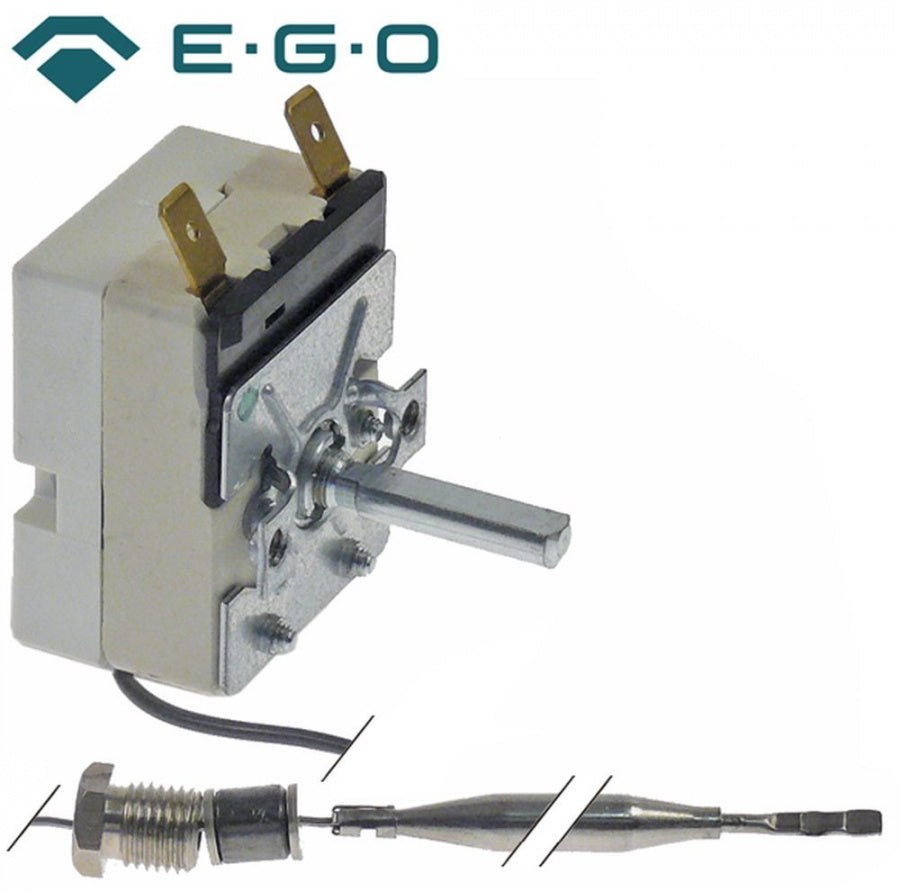 Termostat friteuza 97-190°C, contact 16 A, bulb ø 6 x 87 mm, capilar 1430 mm, presetupa M9 - 375747