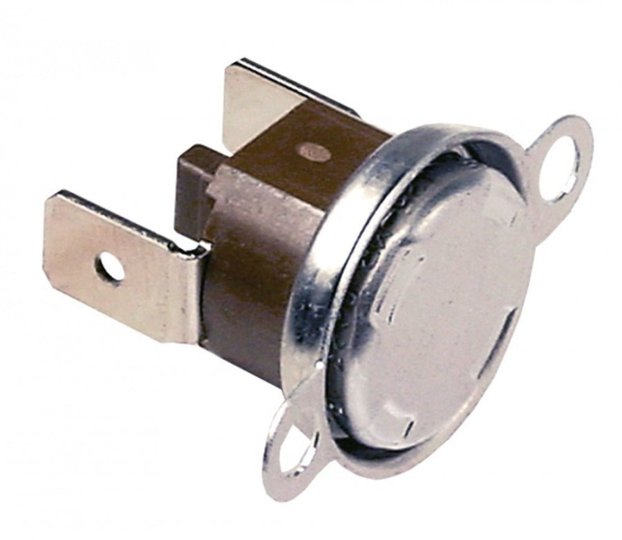 Termostat de contact de siguranta, 125°C, cu bimetal, contact 1NC 16 A, 2 orificii de fixare - 375754
