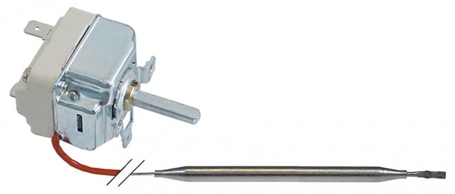 Termostat, 1 contact, temperatura maxima 90°C, gama temperatura 30-90°C, senzor ø 6 mm, lungime senzor 126 mm - 375756