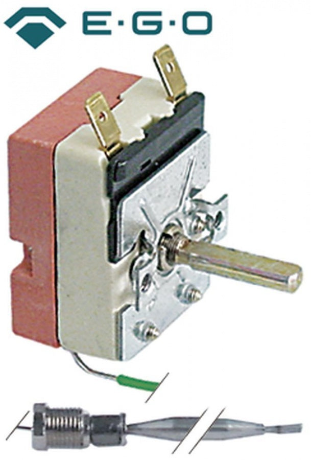 Termostat, temperatura maxima 116°C, gama temperatura 36-116°C, 1 contact, 16 A, senzor ø 6 mm, lungime senzor 113 mm - Cod 375760