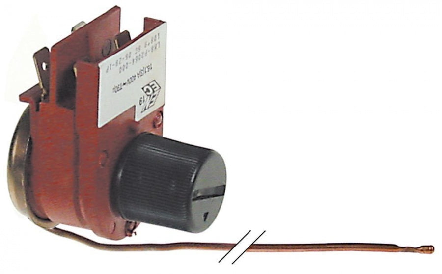 Termostat, 108°C, 2 contacte, 16 A, senzor ø 2 mm, lungime tub capilar 1050 mm - Cod 375779
