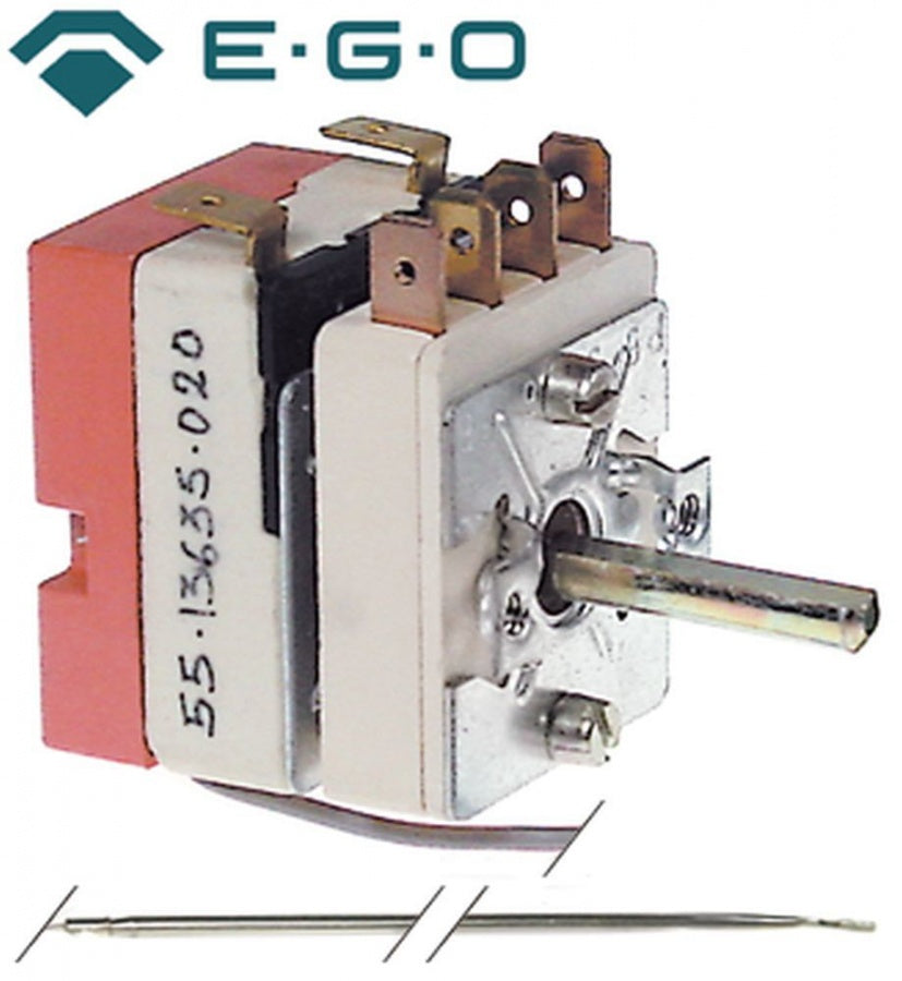Termostat, gama temperatura 120-190°C, 1 contact, 16 A, senzor ø 3 mm, lungime senzor 248 mm - Cod 375780