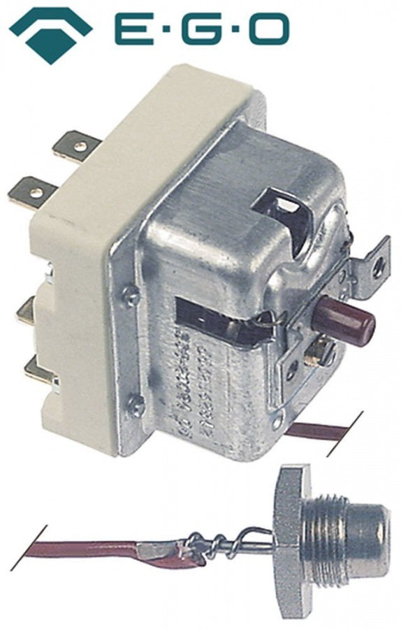 safety thermostat 338°C 2-pole 20A probe ø 11mm probe length 16mm capillary pipe length 900mm