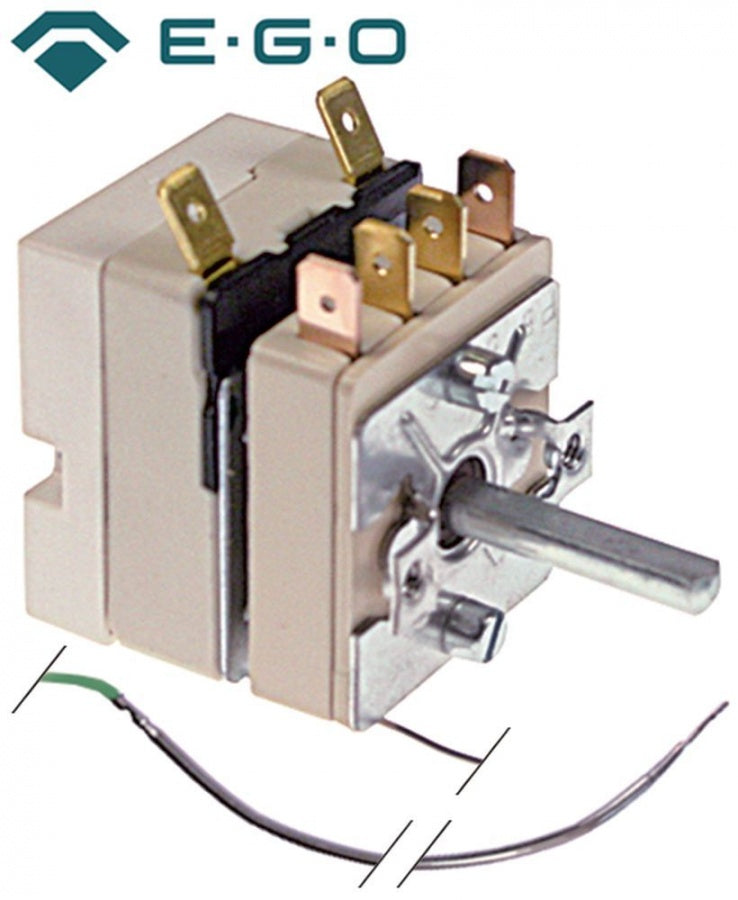 Termostat, temperatura maxima 105°C, gama temperatura 30-105°C, 1 contact, 16 A, senzor ø 3,03 mm - Cod 375794