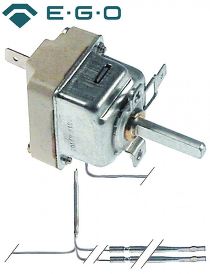 Termostat cu doua sonde 55-325°C, contact 16 A, senzor ø 3 x 120 mm, capilar 1500 mm - 375799