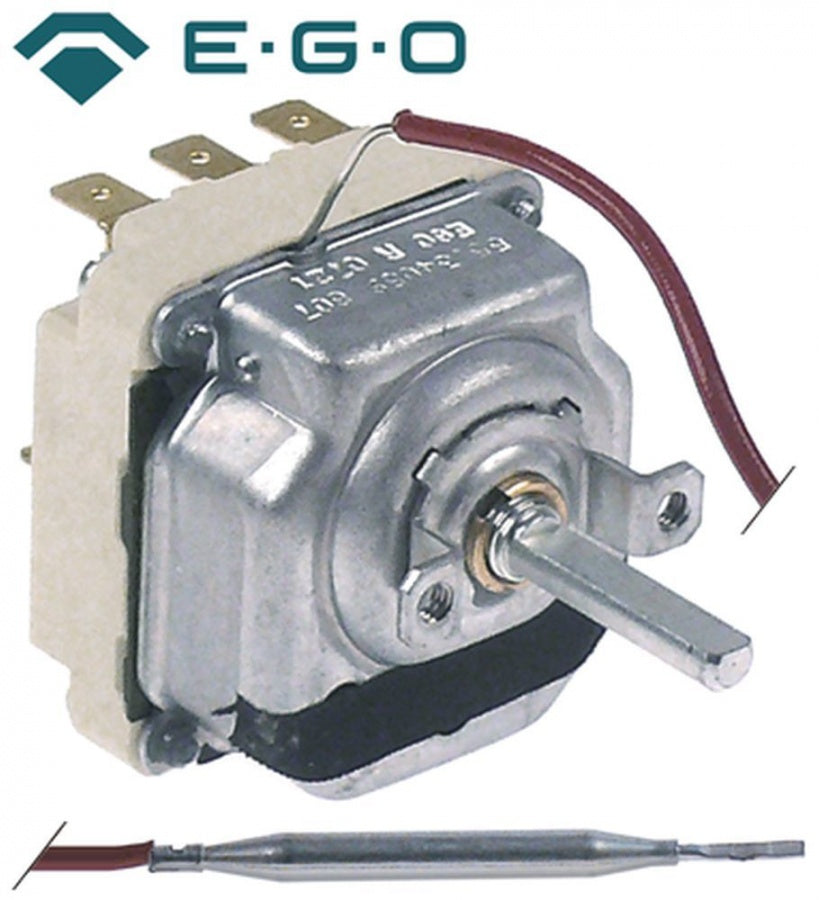 Termostat, 100-260°C, 3 contacte, 16 A, dimensiuni bulb ø 6 x 75 mm, capilar 1150 mm - 375813