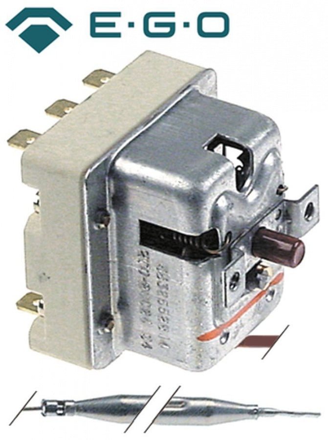 Termostat, 270°C, 3 contacte, senzor ø 6 mm, lungime senzor 79 mm, lungime tub capilar 2000 mm - Cod 375840