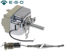 Termostat 105-185°C, contact 16 A, senzor ø 6 x 130 mm, capilar 900 mm, presetupa M10, EGO 55.19032.831 - 375856
