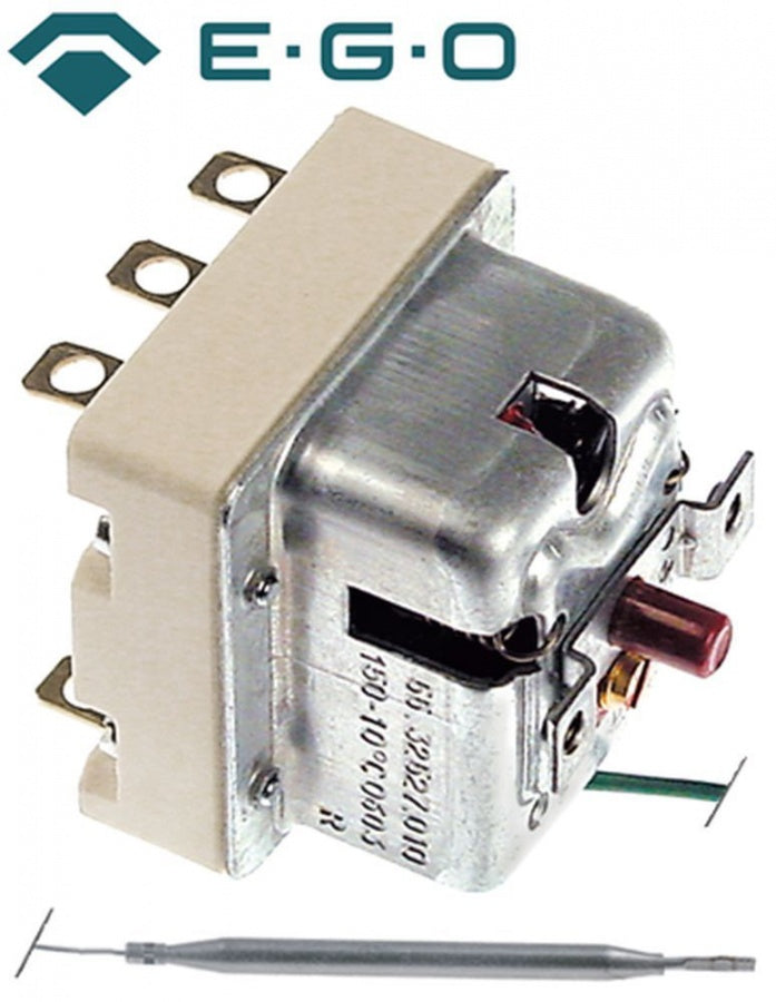 Termostat de siguranta trifazic 150°C, contacte 16 A, senzor ø 6 x 98 mm, fir capilar L 4800 mm - 375861