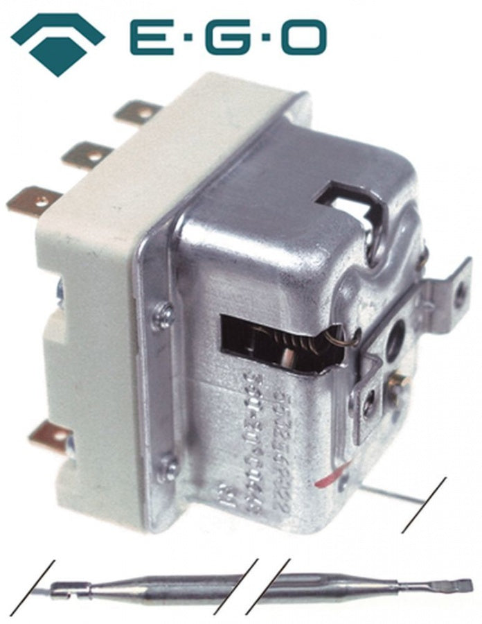 Termostat, 236°C, 3 contacte, senzor ø 6 mm, lungime senzor 77 mm, lungime tub capilar 1190 mm - Cod 375873