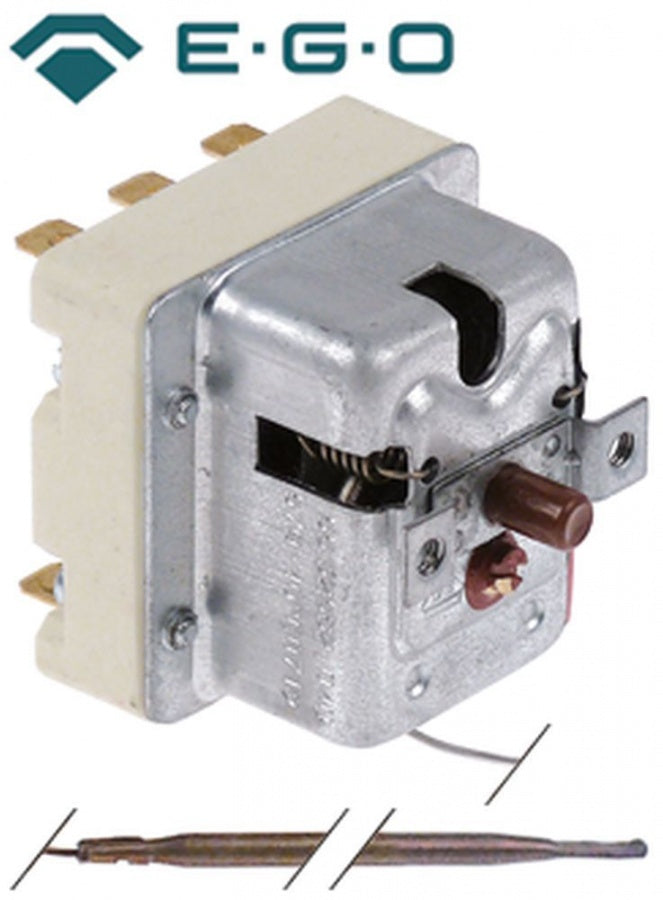 safety thermostat 570°C 3-pole probe ø 3,9mm probe length 228mm capillary pipe length 890mm