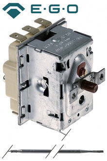 Termostat, 300°C, 3 contacte, 20 A, senzor ø 4 mm, lungime senzor 157 mm, lungime tub capilar 520 mm - Cod 375882