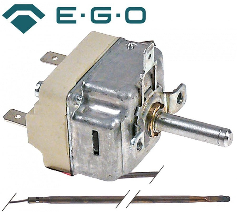 Termostat cuptor pizza 65-422°C, contact 16A, bulb ø 4 x 163 mm, lungime capilar 870 mm, EGO 5519082812 - 375884