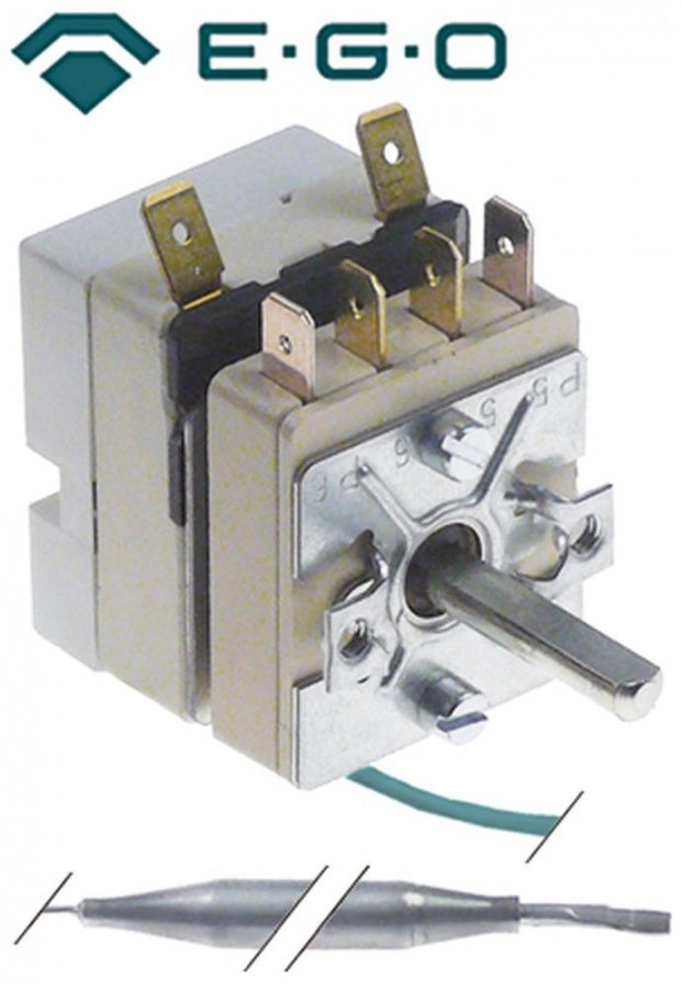 Termostat maxim 112°C, 1 contact, senzor ø 6 x 115 mm - 375900