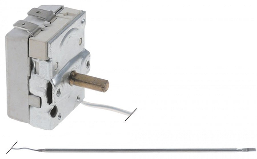 Termostat Tecasa 50-300°C, 16 A, bulb ø 3 x 165 mm, lungime capilar 870 mm, ax ø 6 x 4,6 mm, rotatie ax 270° - 375909