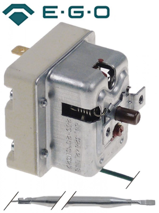Termostat de siguranta 259°C, contact 0,5 A, bulb ø 6 x 88 mm, capilar 900 mm - 375916