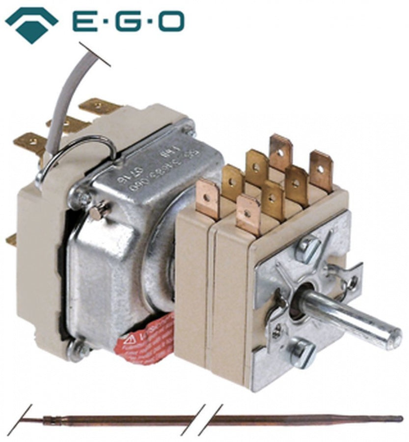 thermostat t.max. 550°C temperature range 85-500/85-550°C 3-pole 2NO/1NO
