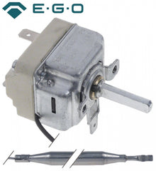 Termostat friteuza, 101-185°C, contact 1NO 16 A, bulb 6 x 133 mm, capilar 870 mm - 375922