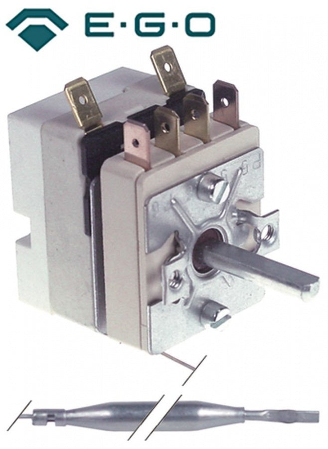 thermostat t.max. 190°C 1-pole 1NO probe ø 6mm probe length 79mm capillary pipe length 1830mm