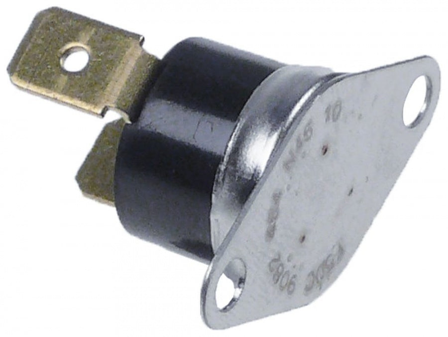 bi-metal thermostat hole distance 23,5mm switch-off temp. 50°C 1NO 10A connection F6,3