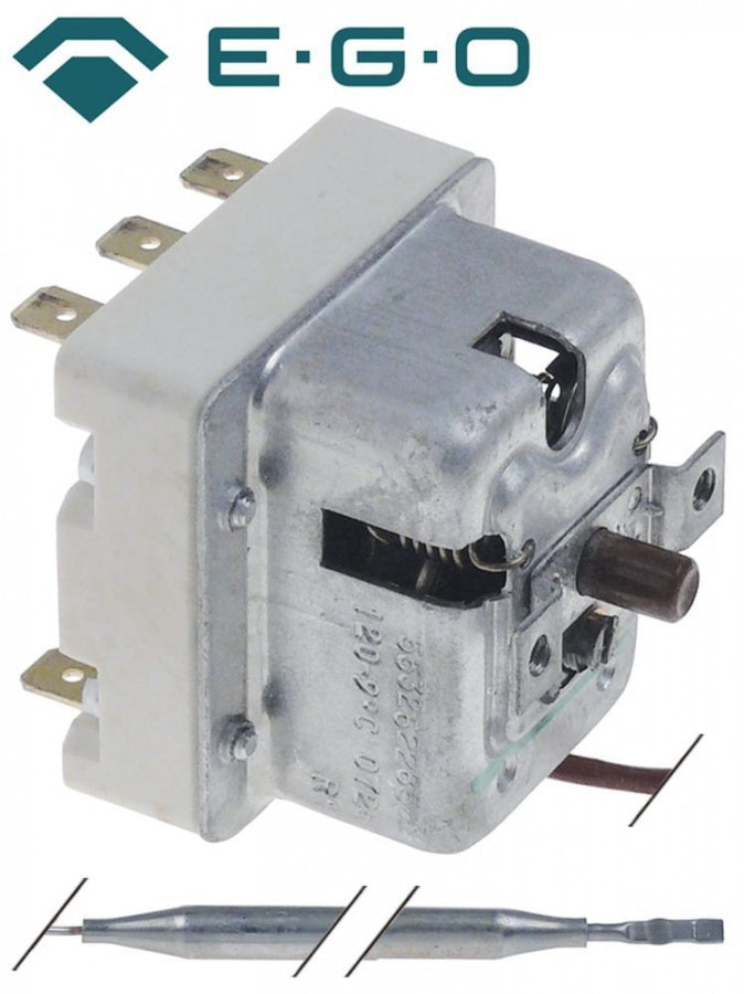 safety thermostat 120°C 3-pole probe ø 6mm probe length 94mm capillary pipe length 900mm