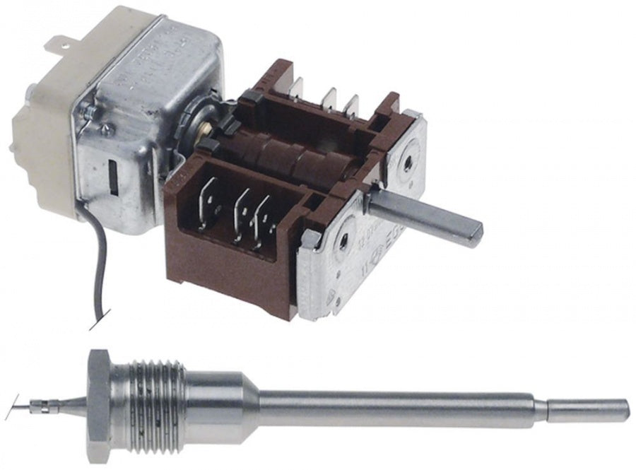 thermostat t.max. 187°C 1-pole 1NO probe ø 6mm probe length 132mm capillary pipe length 900mm