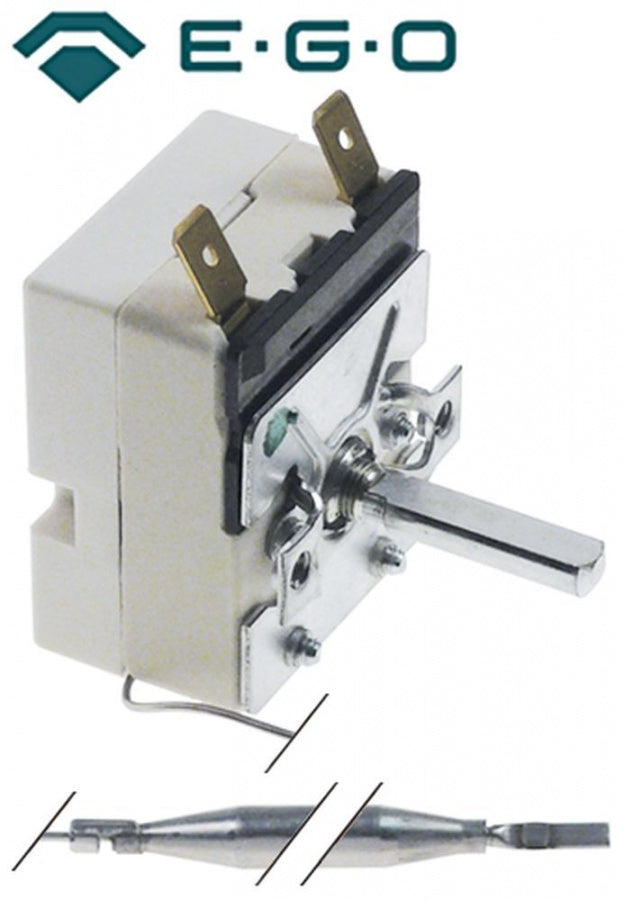 thermostat t.max. 150°C temperature range 30-150°C 1-pole 16A probe ø 6mm probe length 84mm