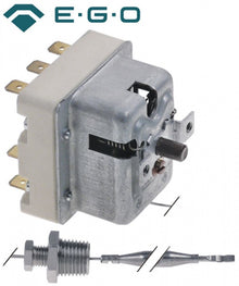 safety thermostat 130°C 3-pole probe ø 6mm probe length 88mm capillary pipe length 880mm