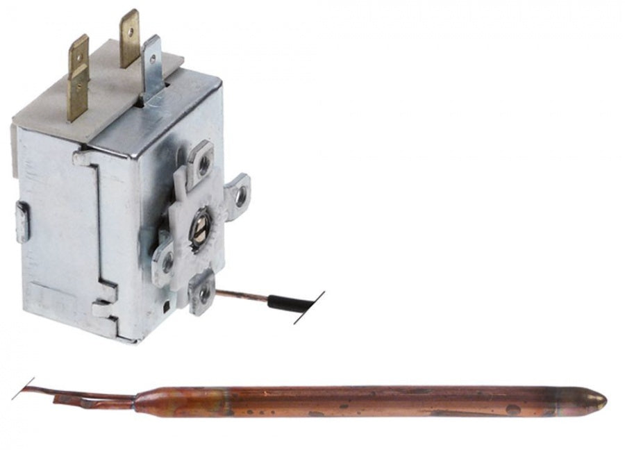 Termostat 0-90°C, contact 15 A, senzor ø 6,5 x 100 mm, capilar 3000 mm - 375992