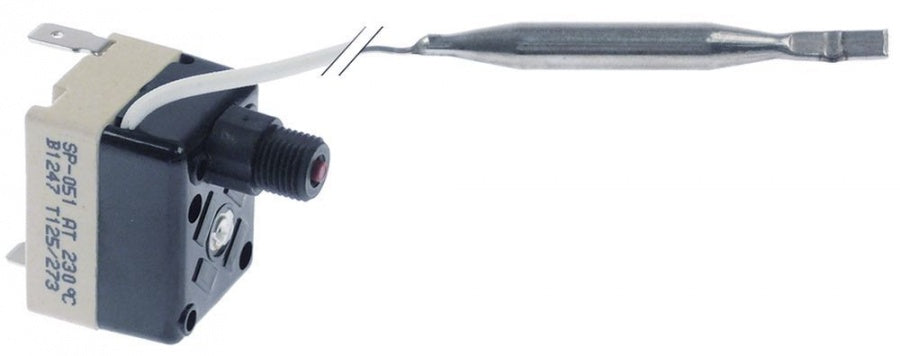 safety thermostat switch-off temp. 230°C 1-pole 1NO 16A probe ø 6mm probe L 58mm