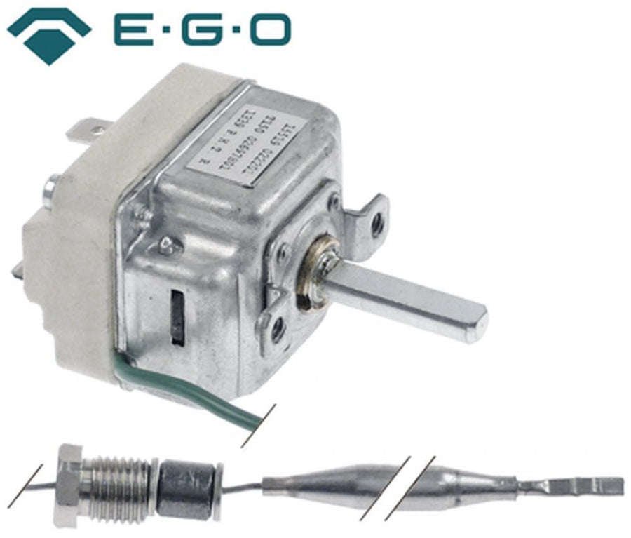 thermostat t.max. 110°C temperature range 0-110°C 1-pole 1NO 16A probe ø 6mm probe length 140mm