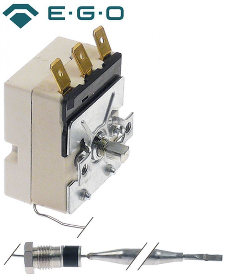 thermostat t.max. 90°C temperature range 30-90°C 1-pole 1CO 16A probe ø 6mm probe length 98mm