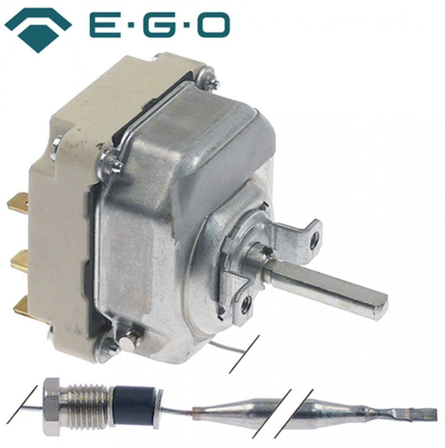 thermostat t.max. 93°C temperature range 30-93°C 2-pole 2NO 16A probe ø 6mm probe length 173mm